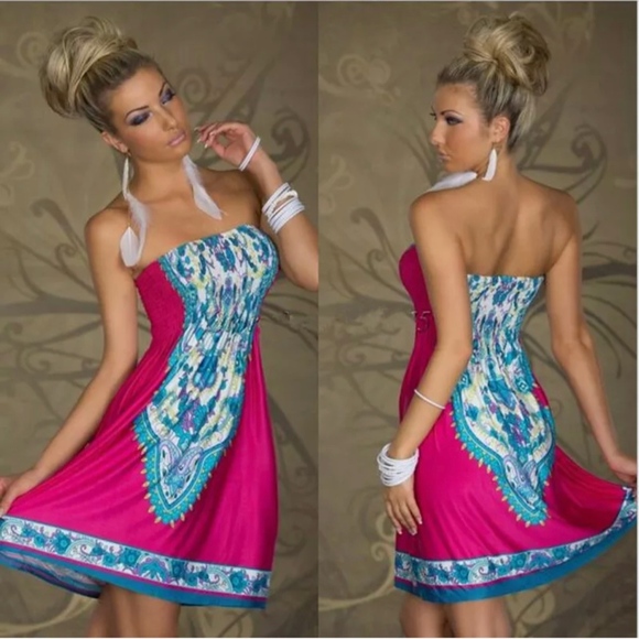 Dresses & Skirts - SUMMER BEACH WRAPPED TUBE STRAPLESS SEXY DRESS